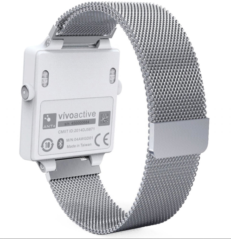 Stainless Steel Milanese Mesh Loop for Garmin Vivoactive and Approach S2 S4