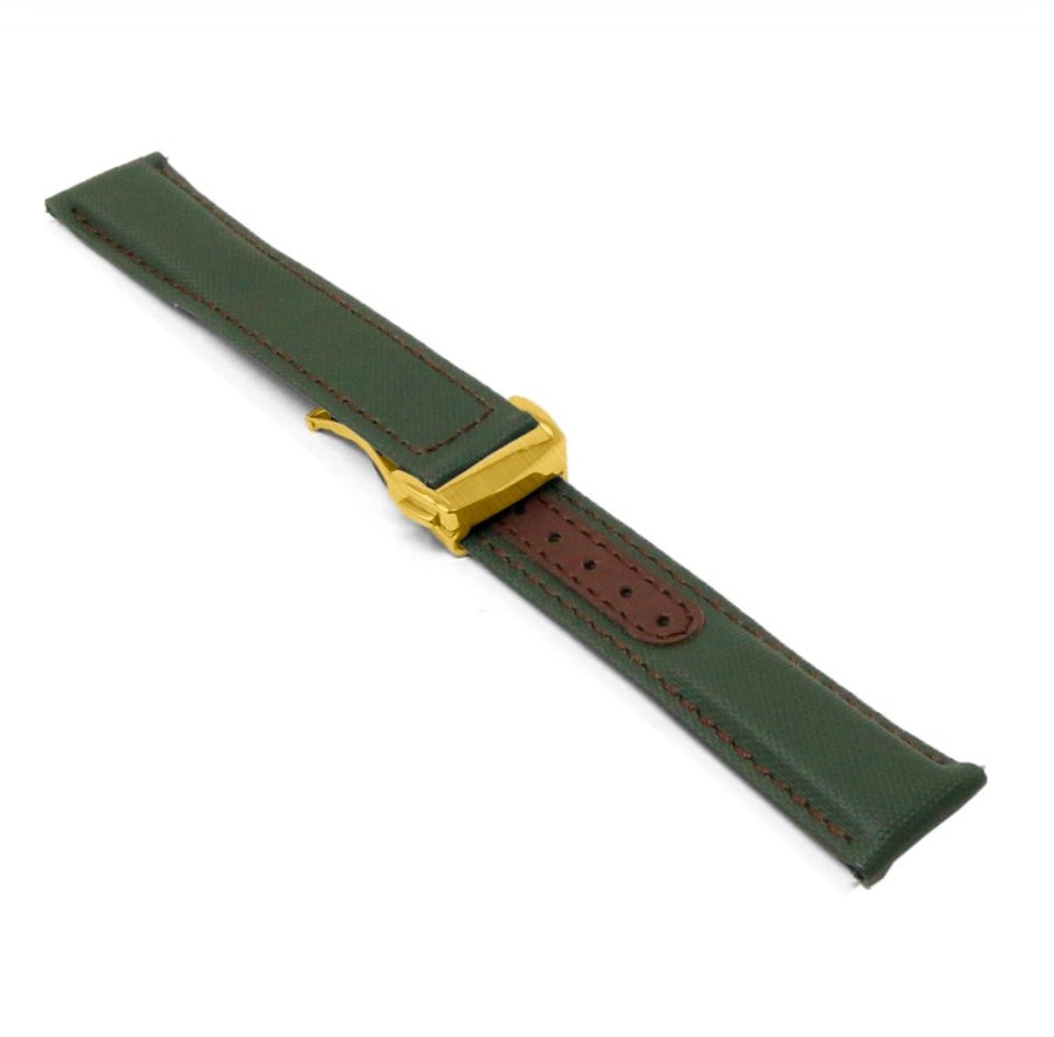 Sailcloth Explorer Strap with Deployant Clasp By DASSARI