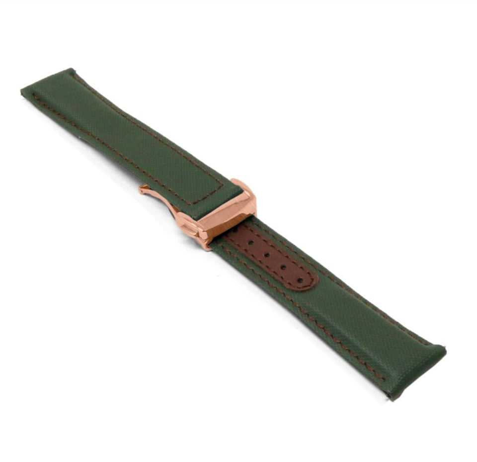 Sailcloth Explorer Strap with Deployant Clasp By DASSARI