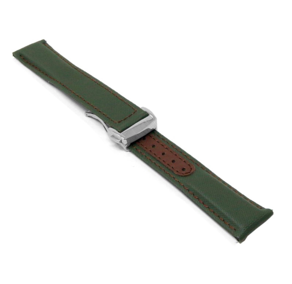 Sailcloth Explorer Strap with Deployant Clasp By DASSARI