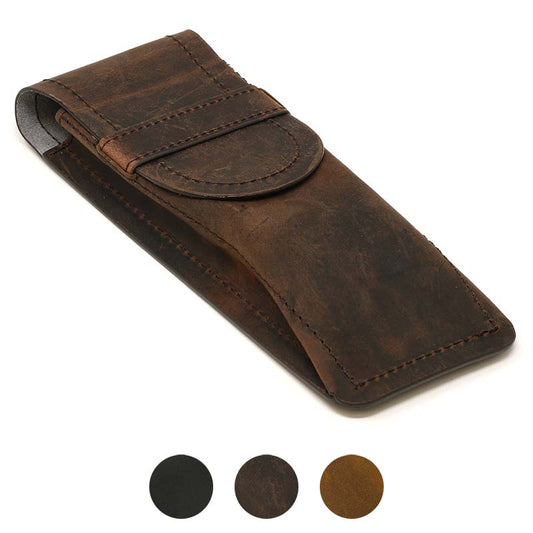 DASSARI Vintage Leather Watch Pouch