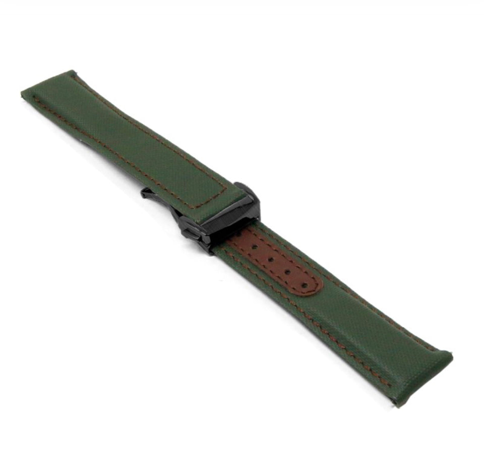 Sailcloth Explorer Strap with Deployant Clasp By DASSARI