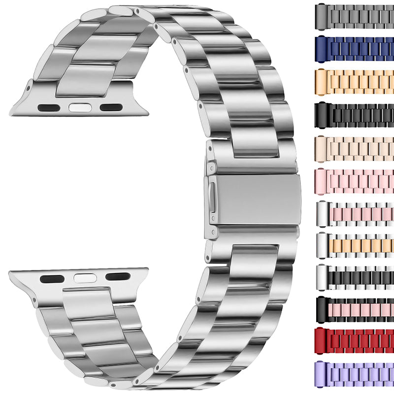 Flat-Link Stainless Steel Band for Apple Watch
