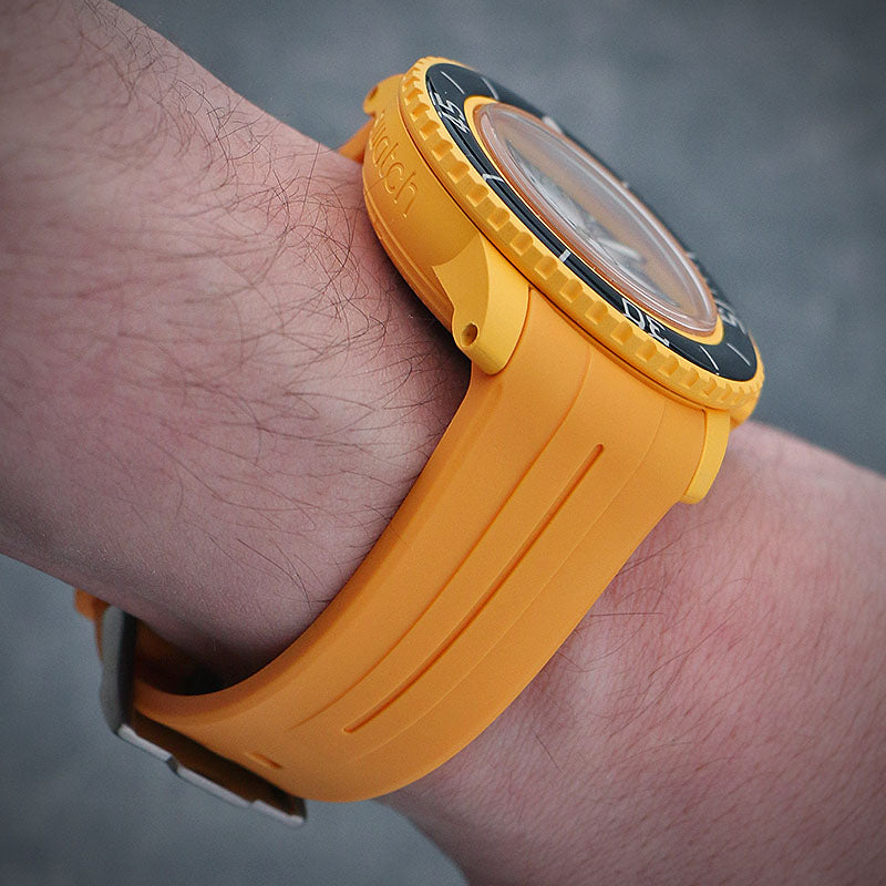 Fitted Smooth Rubber Strap For Blancpain