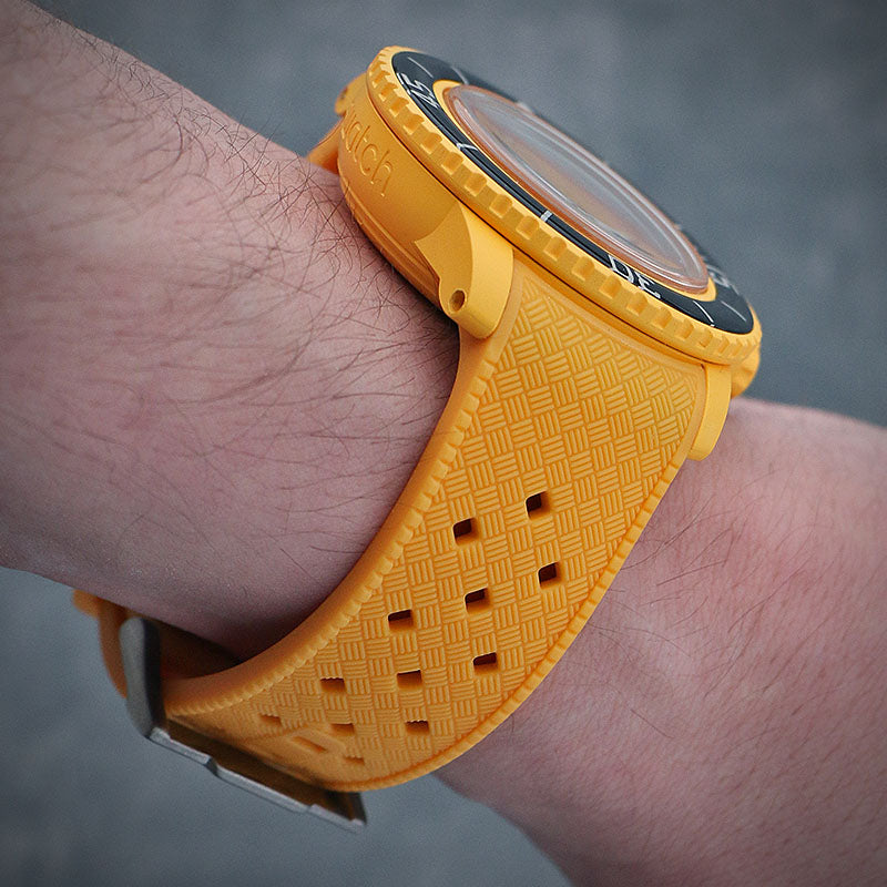 Fitted Textured Rubber Strap For Blancpain