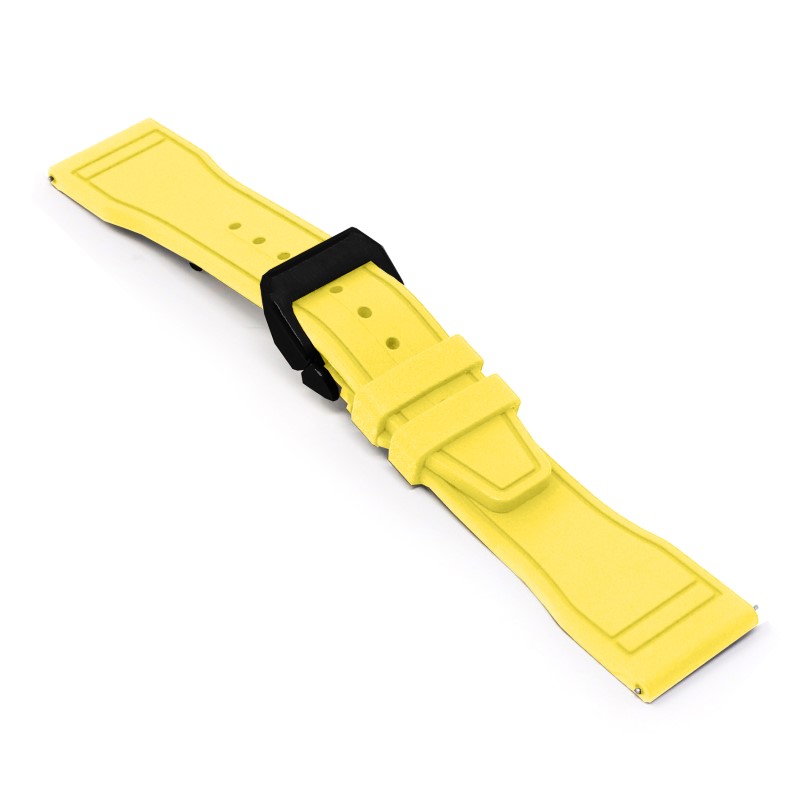 Aviator FKM Rubber Strap With Deployant Clasp