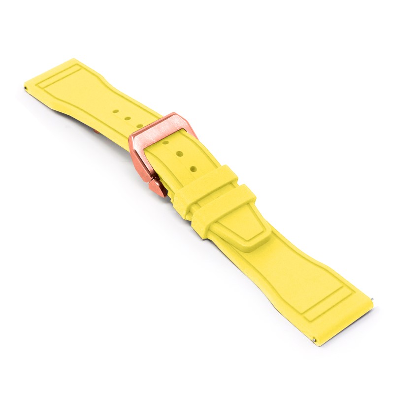 Aviator FKM Rubber Strap With Deployant Clasp