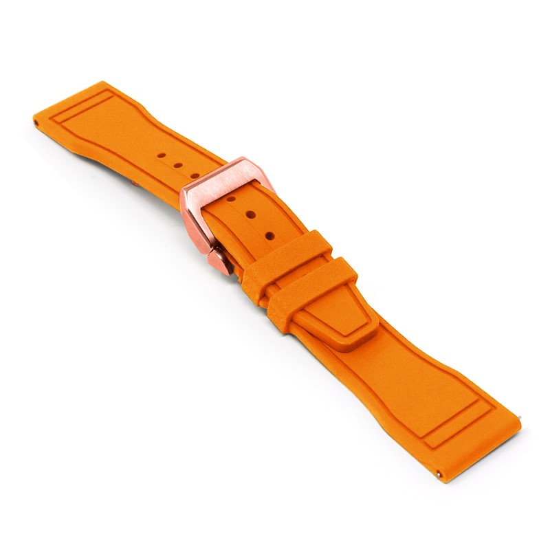 Aviator FKM Rubber Strap With Deployant Clasp