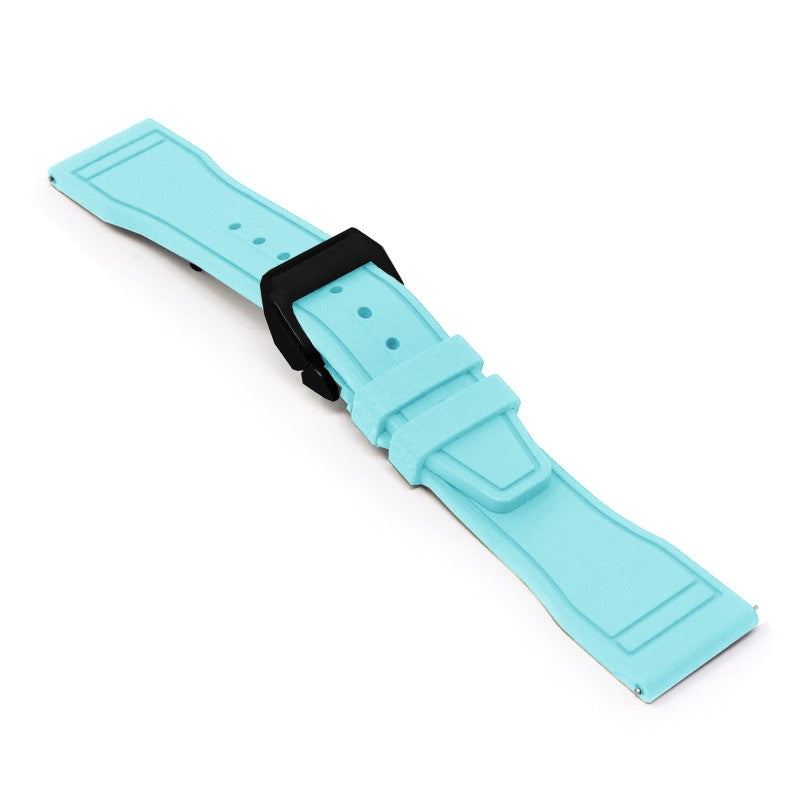 Aviator FKM Rubber Strap With Deployant Clasp
