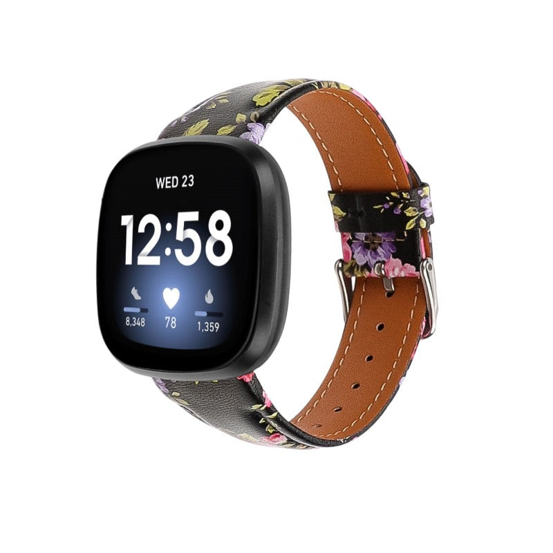 Artisan Leather Band  For Fitbit Versa 4