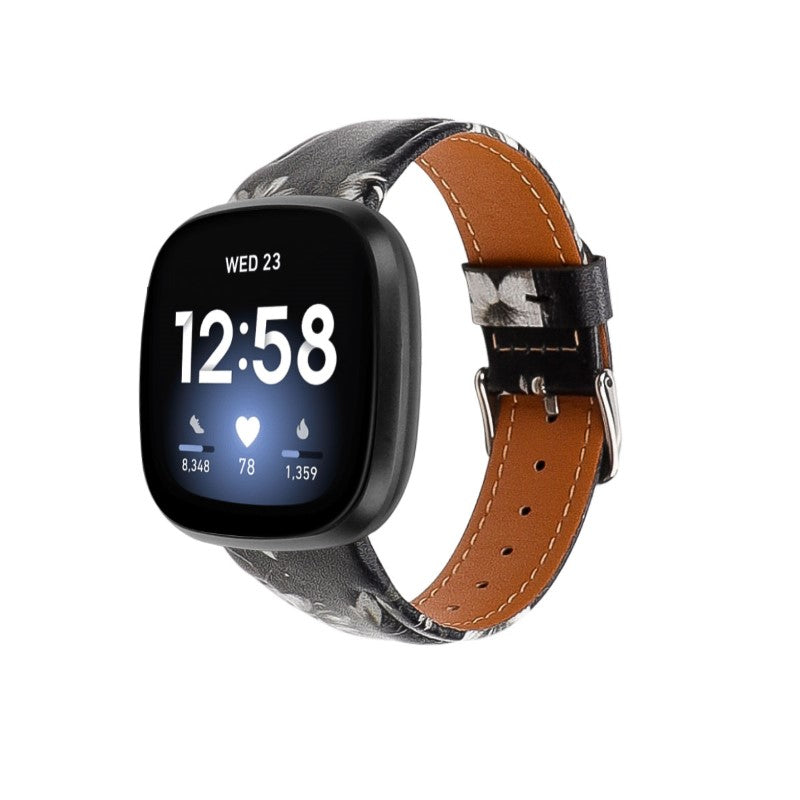 Artisan Leather Band  For Fitbit Versa 4