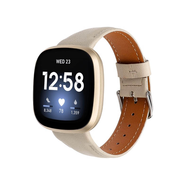 Artisan Leather Band  For Fitbit Versa 4