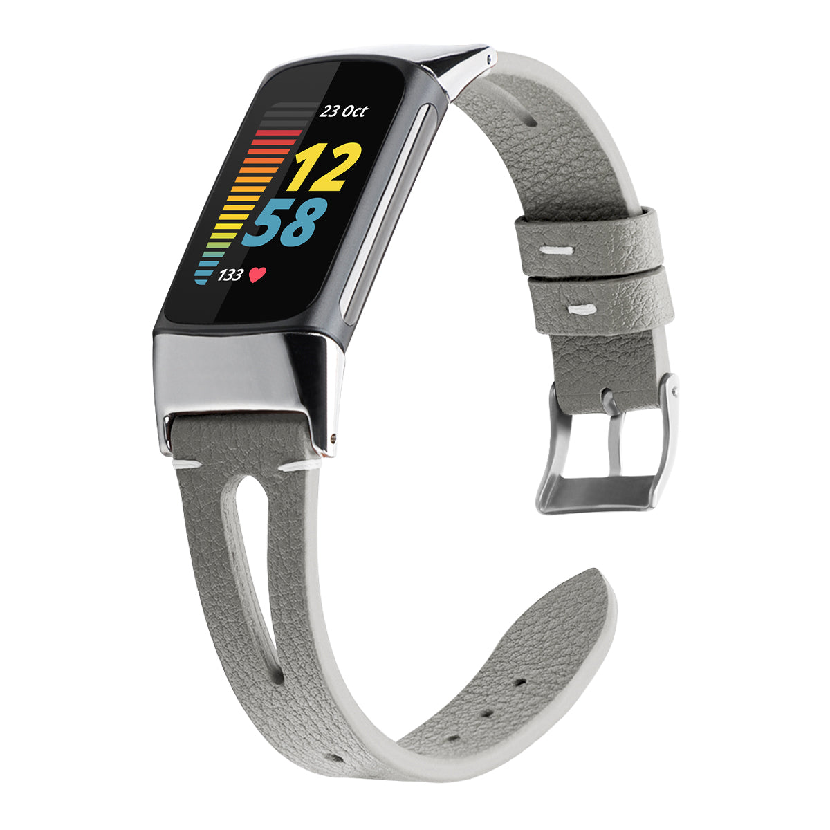 Vented Leather Strap For Fitbit Charge 6