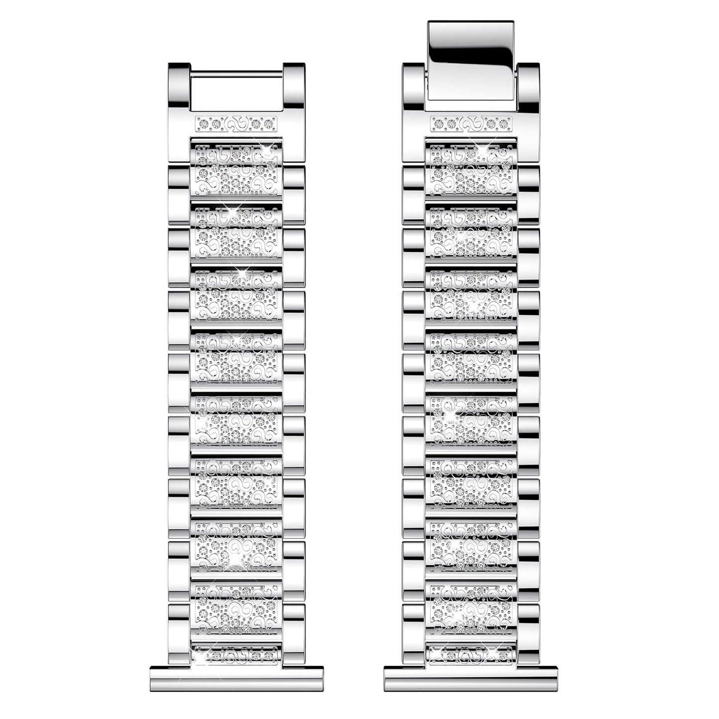 Link Strap w/ Rhinestones for Fitbit Versa & Versa 2