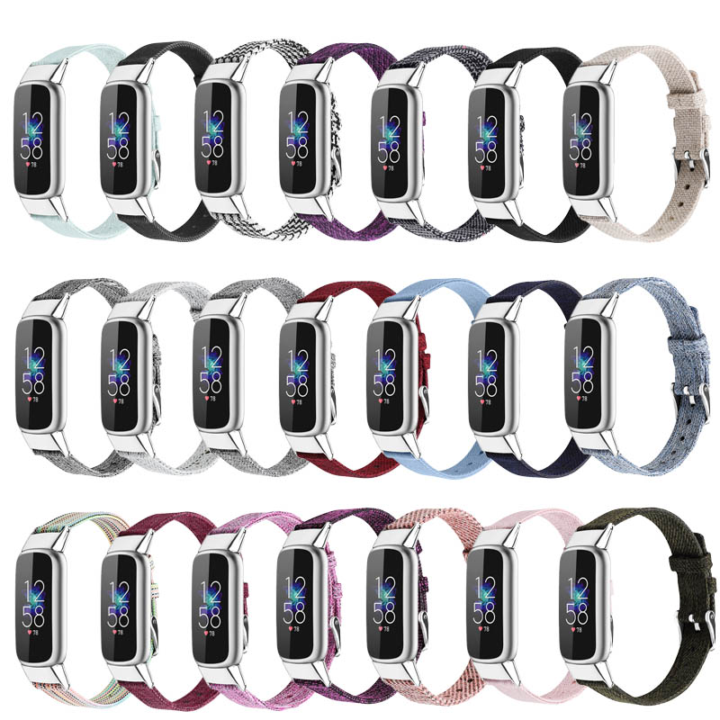 Everyday Canvas Strap  For Fitbit Luxe