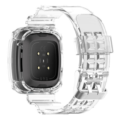 Transparent Case Strap for Fitbit Versa 3