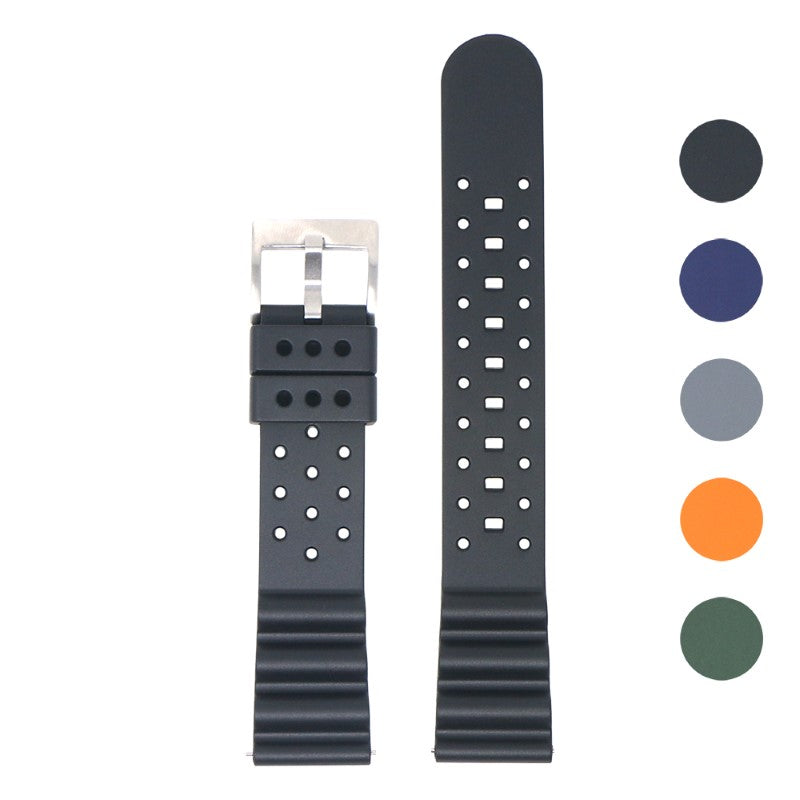 DASSARI FKM Rubber Diver Strap