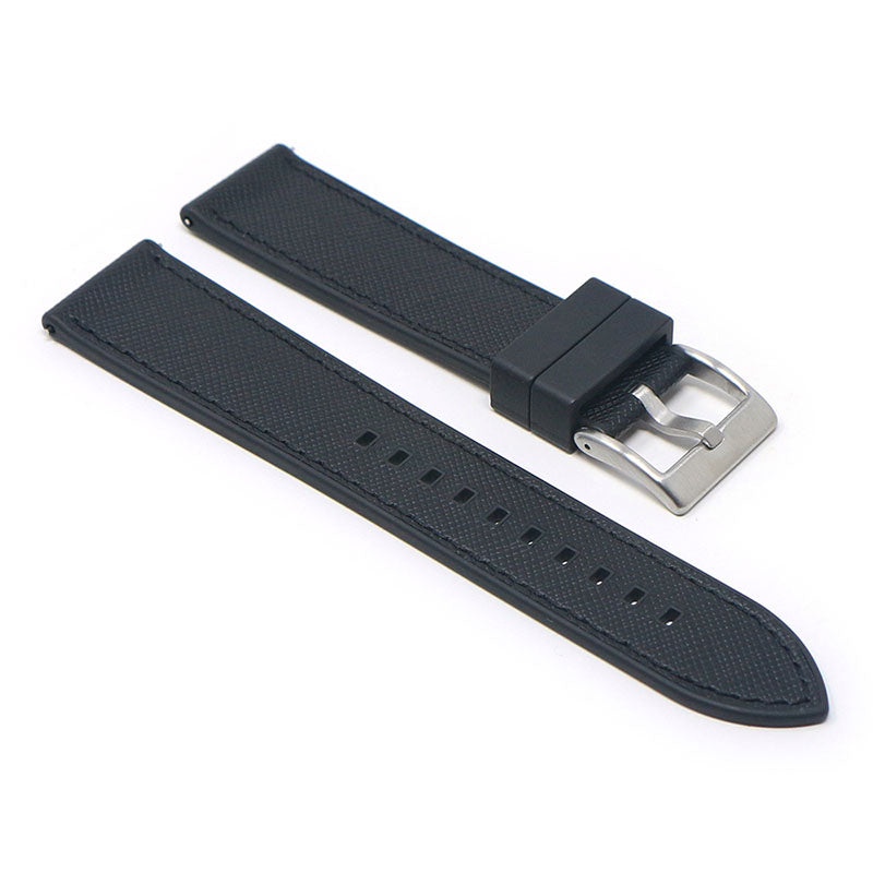 DASSARI Saffiano Leather FKM Hybrid Strap