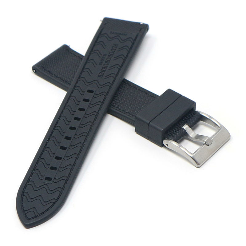 DASSARI Saffiano Leather FKM Hybrid Strap