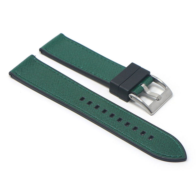 DASSARI Saffiano Leather FKM Hybrid Strap