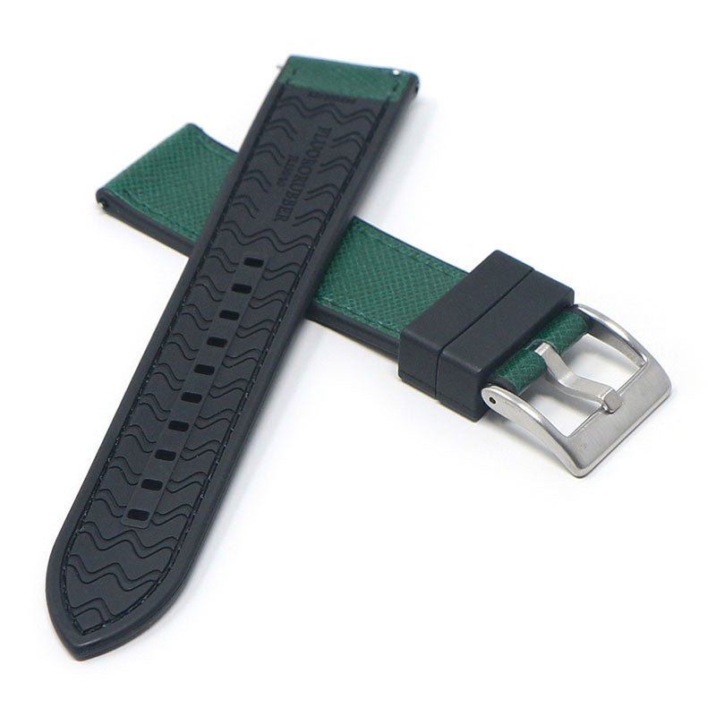 DASSARI Saffiano Leather FKM Hybrid Strap
