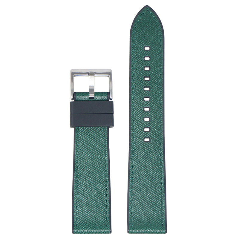 DASSARI Saffiano Leather FKM Hybrid Strap