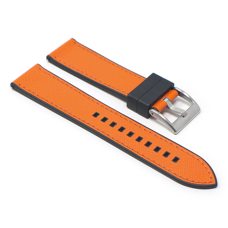 DASSARI Saffiano Leather FKM Hybrid Strap