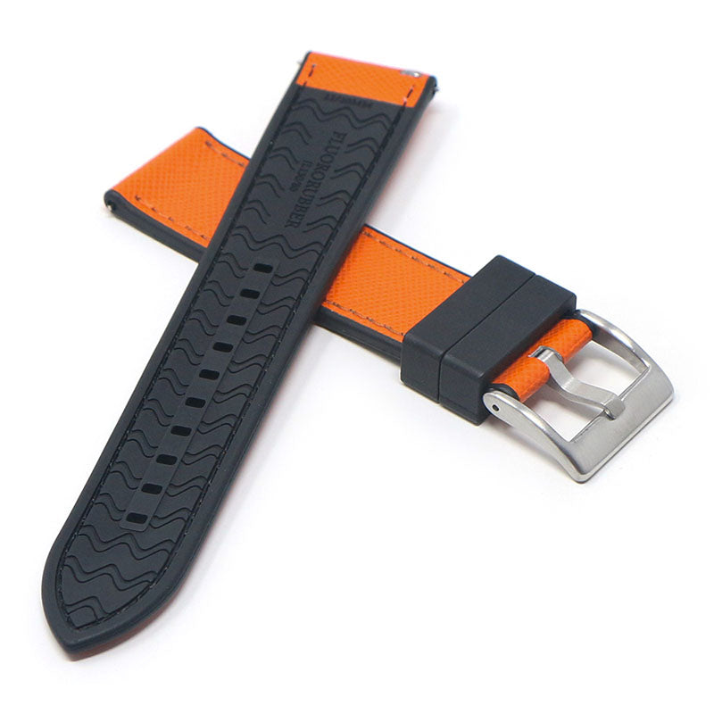 DASSARI Saffiano Leather FKM Hybrid Strap