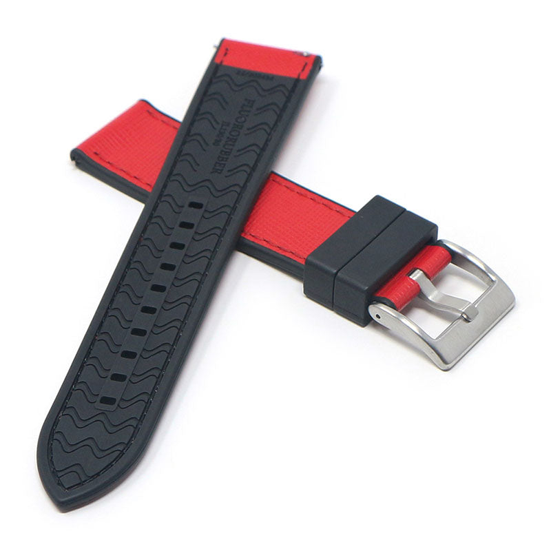 DASSARI Saffiano Leather FKM Hybrid Strap