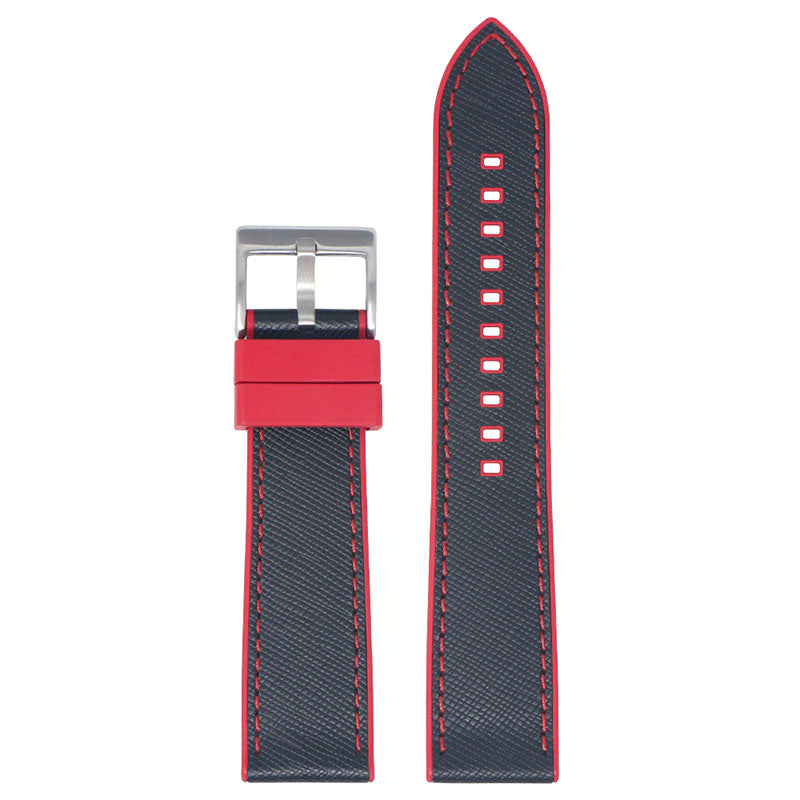DASSARI Saffiano Leather FKM Hybrid Strap