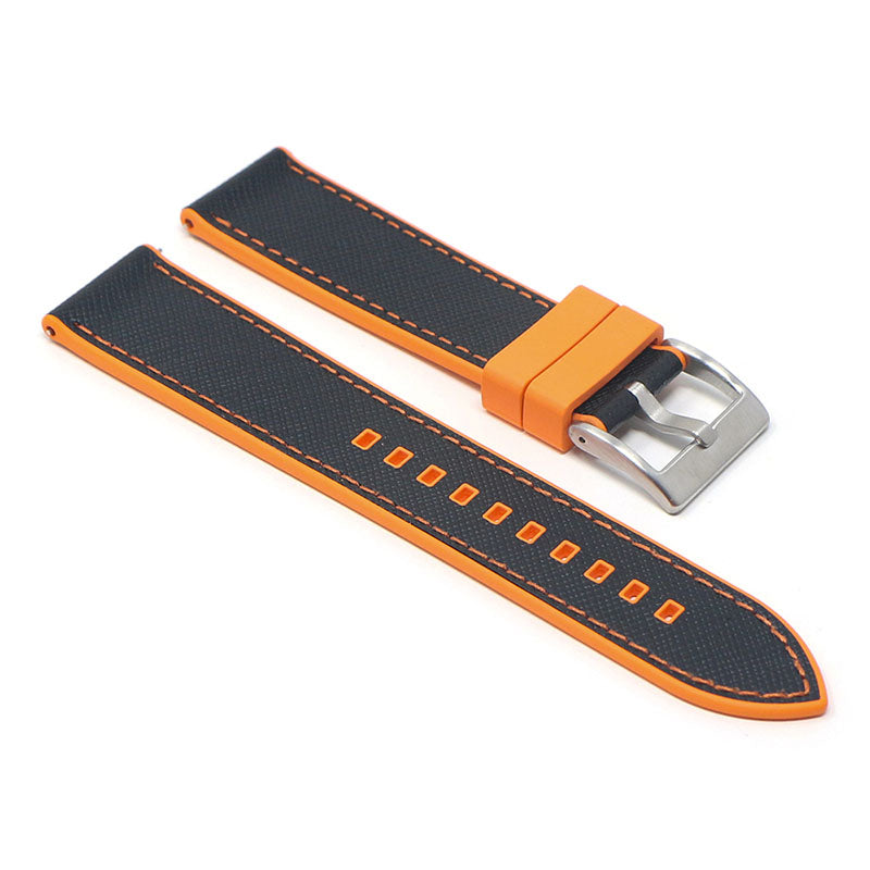 DASSARI Saffiano Leather FKM Hybrid Strap