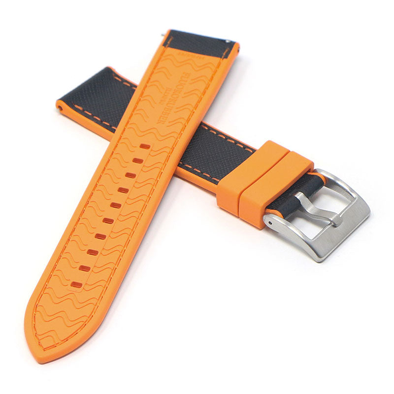 DASSARI Saffiano Leather FKM Hybrid Strap