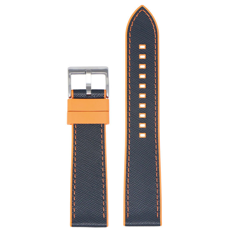 DASSARI Saffiano Leather FKM Hybrid Strap