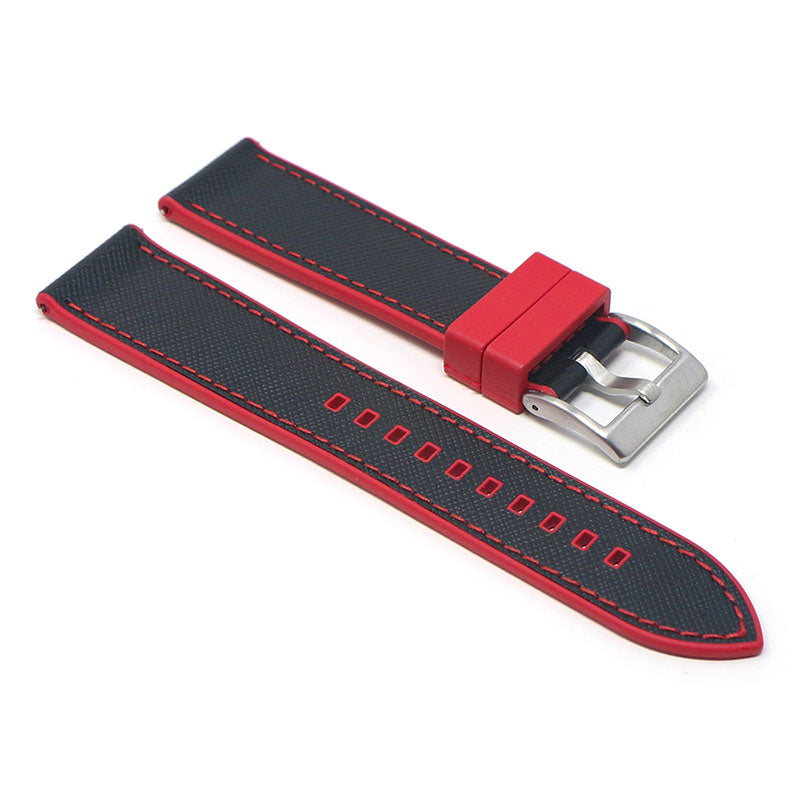 DASSARI Saffiano Leather FKM Hybrid Strap