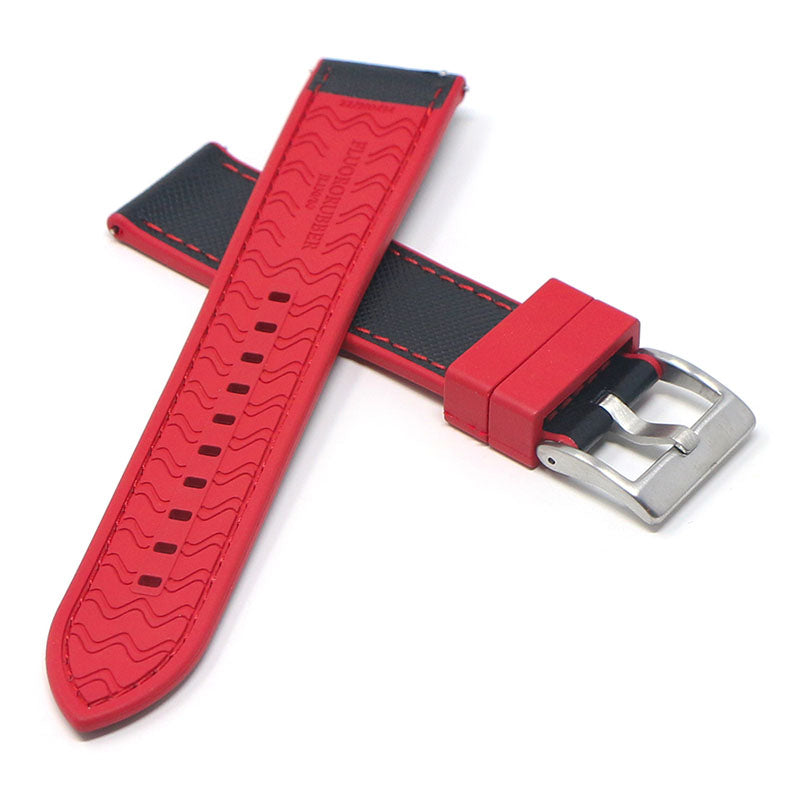 DASSARI Saffiano Leather FKM Hybrid Strap