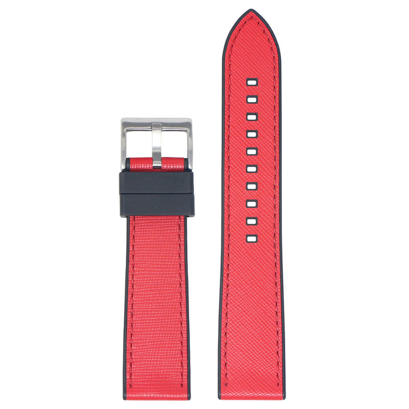 DASSARI Saffiano Leather FKM Hybrid Strap