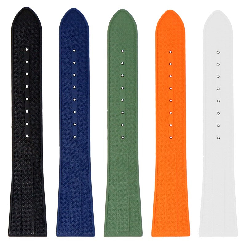 Tapered Gridline FKM Rubber Strap by DASSARI