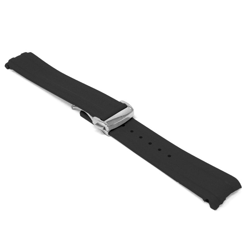 DASSARI FKM Rubber Strap With Deployant Clasp For Omega Seamaster
