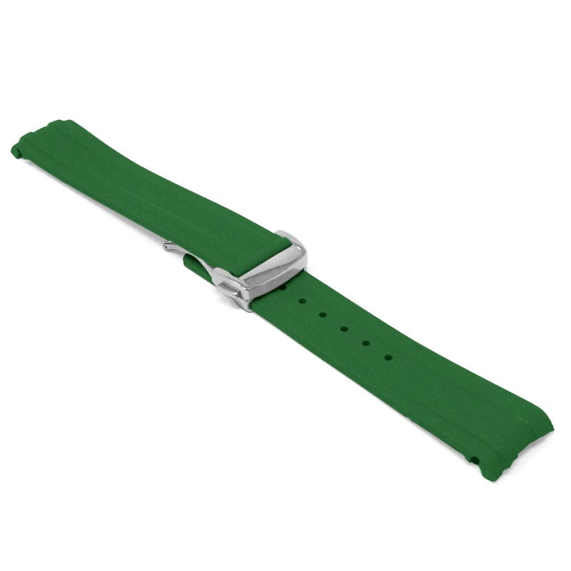 DASSARI FKM Rubber Strap With Deployant Clasp For Omega Seamaster