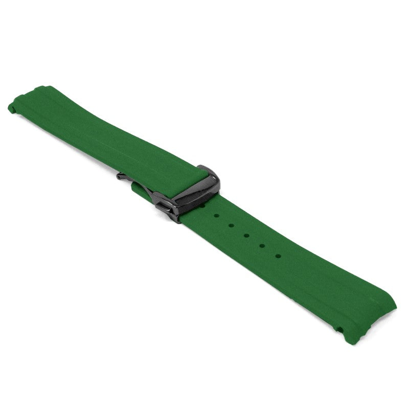 DASSARI FKM Rubber Strap With Deployant Clasp For Omega Seamaster