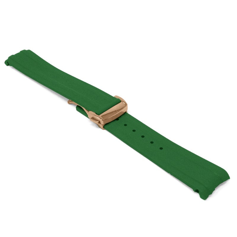 DASSARI FKM Rubber Strap With Deployant Clasp For Omega Seamaster