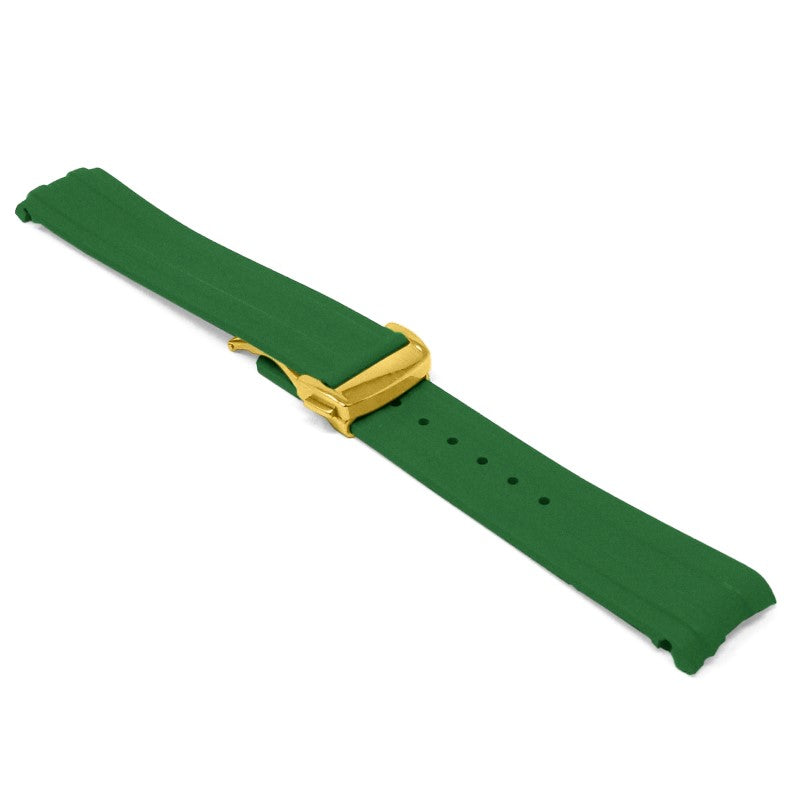 DASSARI FKM Rubber Strap With Deployant Clasp For Omega Seamaster