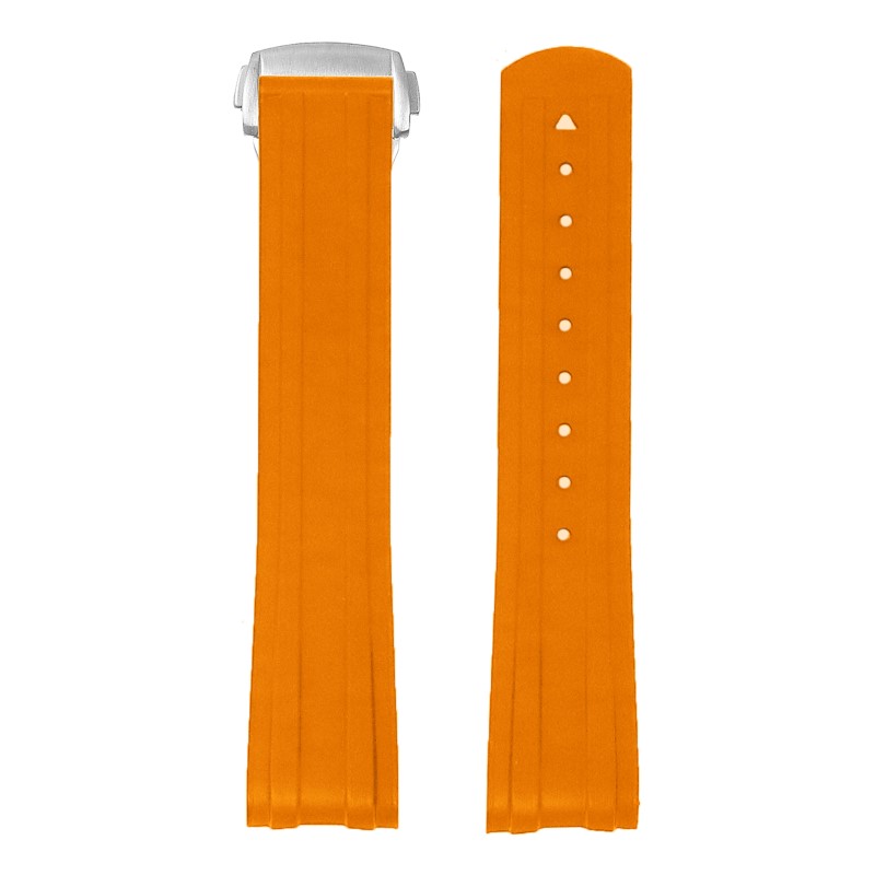 DASSARI FKM Rubber Strap With Deployant Clasp For Omega Seamaster