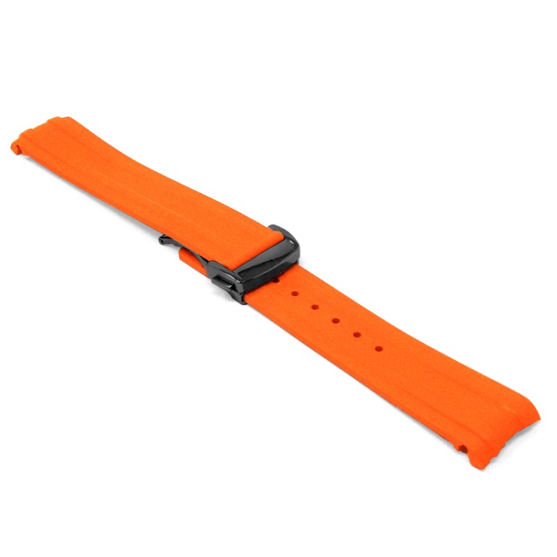 DASSARI FKM Rubber Strap With Deployant Clasp For Omega Seamaster