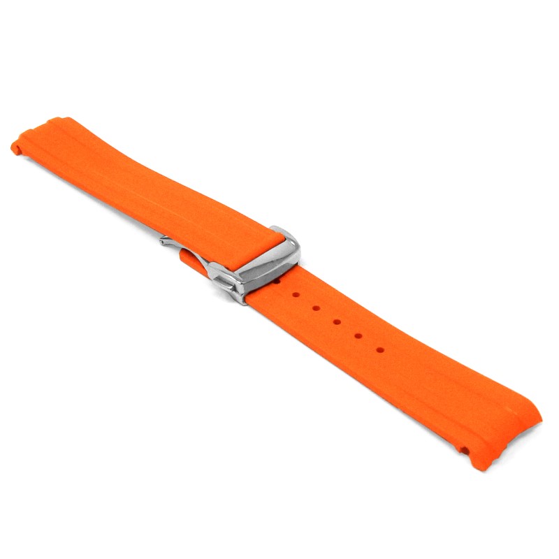 DASSARI FKM Rubber Strap With Deployant Clasp For Omega Seamaster