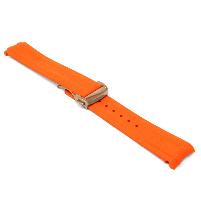 DASSARI FKM Rubber Strap With Deployant Clasp For Omega Seamaster