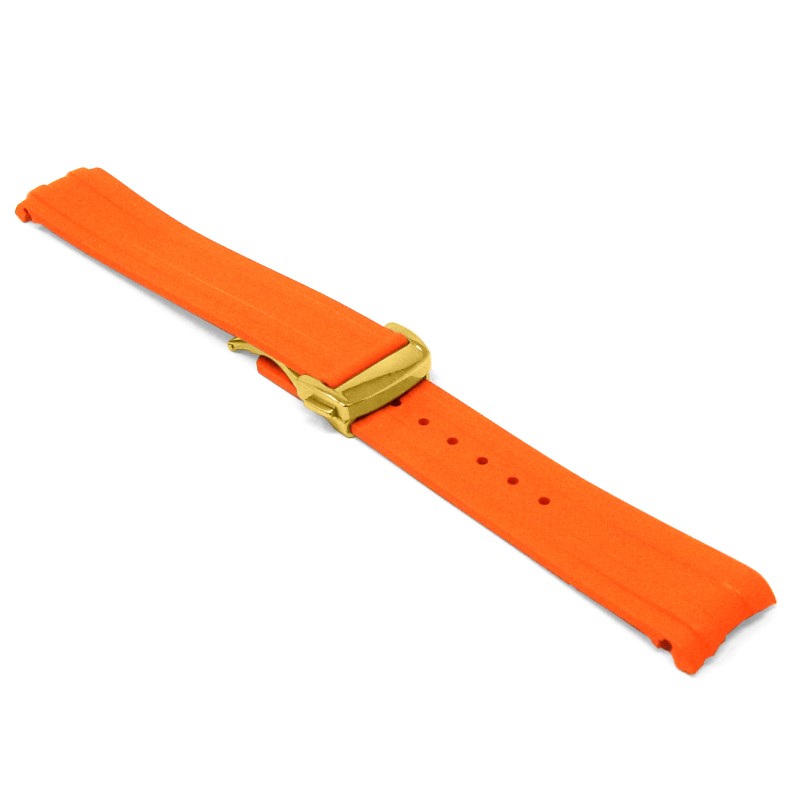 DASSARI FKM Rubber Strap With Deployant Clasp For Omega Seamaster