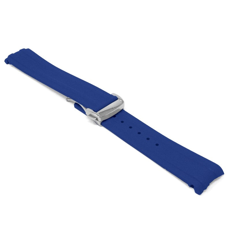 DASSARI FKM Rubber Strap With Deployant Clasp For Omega Seamaster