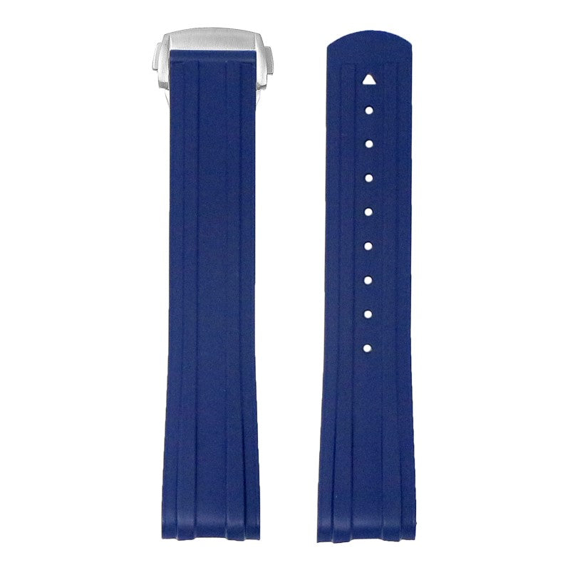 DASSARI FKM Rubber Strap With Deployant Clasp For Omega Seamaster