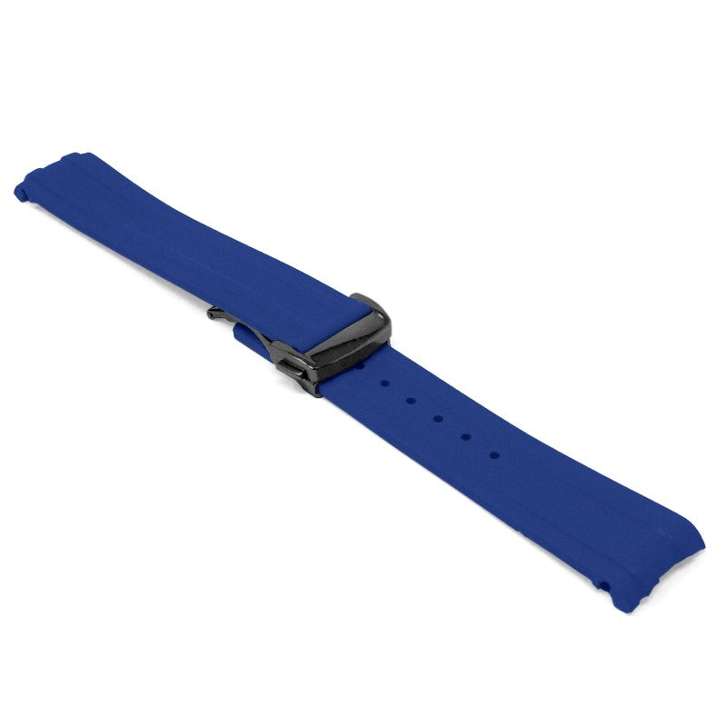 DASSARI FKM Rubber Strap With Deployant Clasp For Omega Seamaster